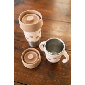 Coffret 2 tasses parent enfant click & drink mini & me biglove Beaba