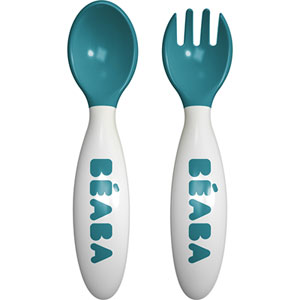 Lot de 2 couverts ergo 2ème âge blue
