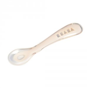Cuillère bébé 2ème âge silicone pink