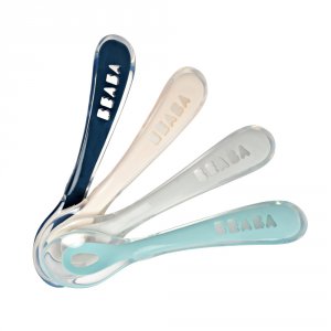 Lot de 4 cuillères 2ème âge silicone