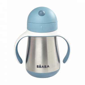 Tasse paille inox 250 ml - windy blue