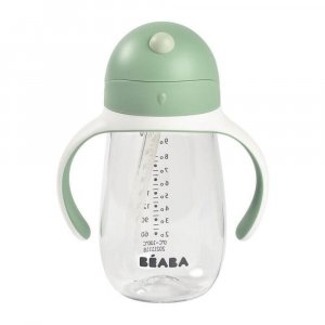 Tasse à paille bébé 300 ml vert sauge Beaba