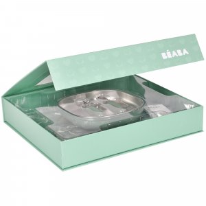 Coffret premier repas bébé vert sauge Beaba