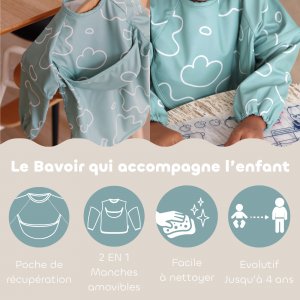 Coffret premier repas bébé vert sauge Beaba
