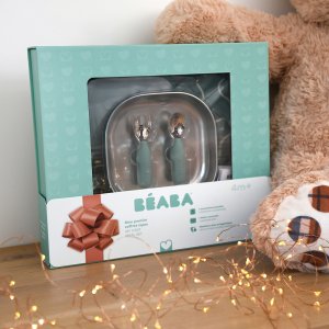 Coffret premier repas bébé vert sauge Beaba