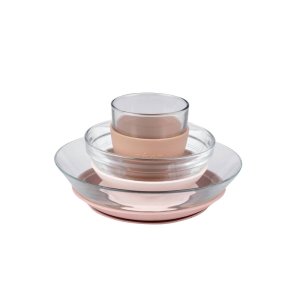 Coffret repas bébé en verre 3 pièces barbe à papa Beaba