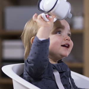 Chaise haute up and down grey/white Beaba