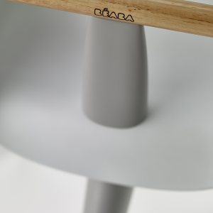 Chaise haute up and down grey/white Beaba