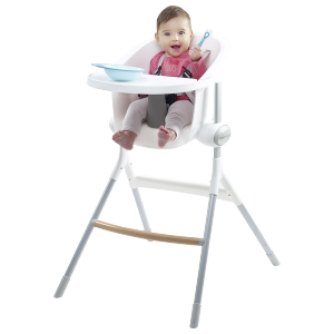 Chaise haute up and down grey/white Beaba