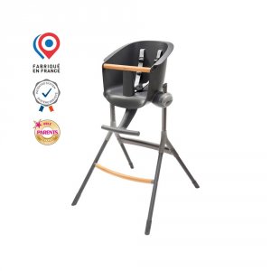 Chaise haute up&down dark grey Beaba