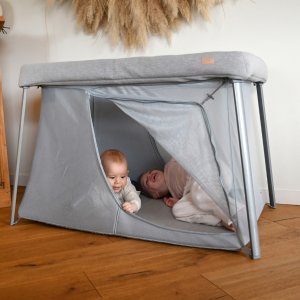 Lit parapluie 3 en 1 eazy sleep gris chiné / galet Beaba