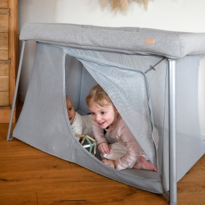 Lit parapluie 3 en 1 eazy sleep gris chiné / galet Beaba