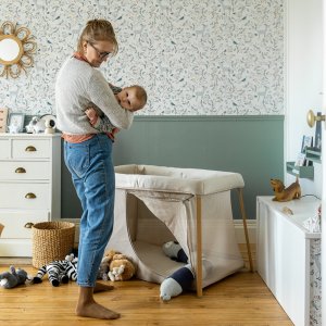 Lit parapluie évolutif 3 en 1 eazy sleep argile / gazelle Beaba