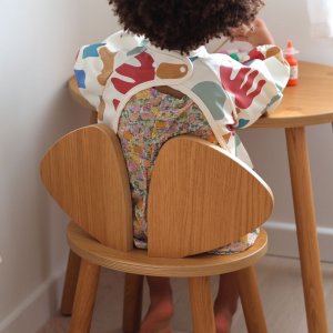 Robot babycook express bleu baltique + bavoir à manches évolutif et 2 en 1 - playful + portion verre terracotta 150ml Beaba