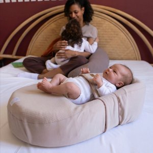 Drap housse cocoonababy fleur de coton avoine Beaba
