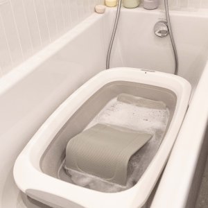 Transat de bain ergonomique transatdo gris velours Beaba