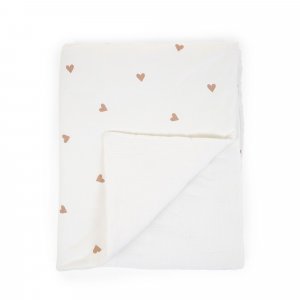 Transat pliable eazy relax greige + couverture coeurs 80 x 100 cm + doudou ourson teddy bouclette beige Beaba