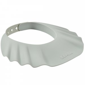 Visière de bain bébé en silicone ondulée vert de gris Beaba