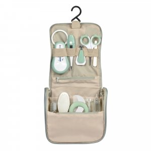 Trousse de toilette nomade 10 accessoires vert sauge Beaba