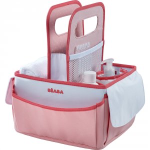 Trousse de toilette panier nurserie coral
