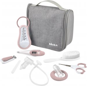 Trousse de toilette nomade 9 accessoires old pink Beaba