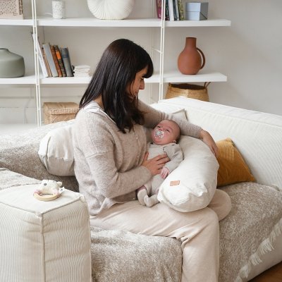 Coussin d’allaitement big flopsy lin naturel