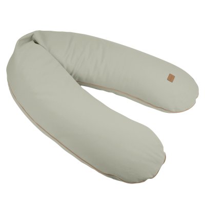 Coussin de grossesse et d’allaitement big flopsy french terry vert de gris