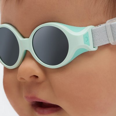 Lunettes de soleil bébé 0-9 mois vert pastel