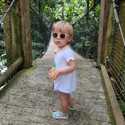 Lunettes de soleil 9-24 mois casual vert de gris