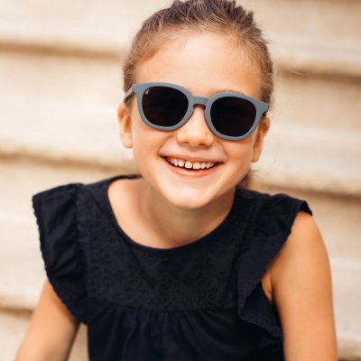 Lunettes de soleil 4-6 ans square gris minéral