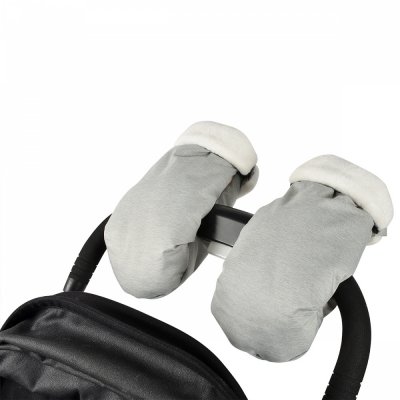 BEABA Moufle pour poussette gris chiné