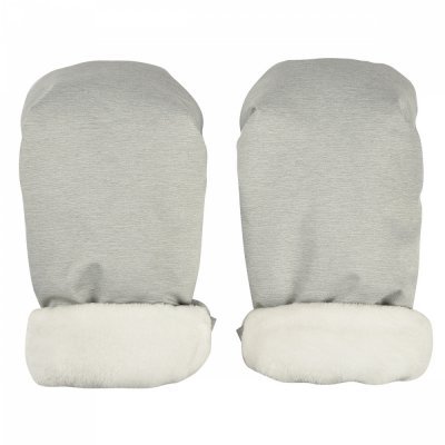 Moufle pour poussette gris chiné