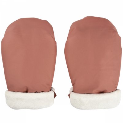 Moufle pour poussette terracotta