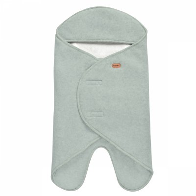 BEABA Couverture babynomade double polaire 0-6 mois vert sauge et blanc