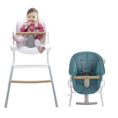 Chaise Haute Up And Down Grey White Assise Grey De Beaba Sur Allobebe