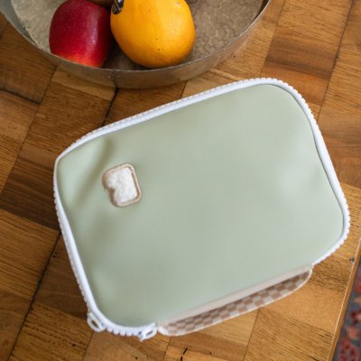 Trousse à goûter isotherme faro 2,7 l vert de gris