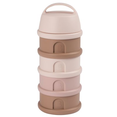 Boîte doseuse de lait empilable 4 compartiments barbe à papa