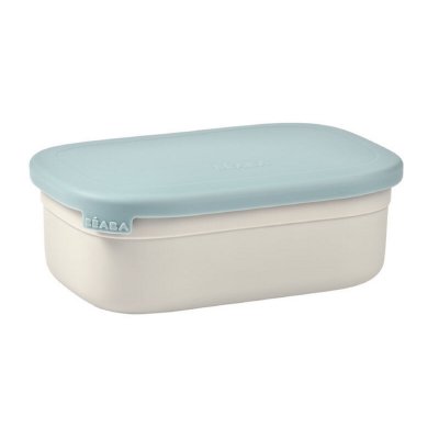 BEABA Boîte à déjeuner inox gris baltic blue