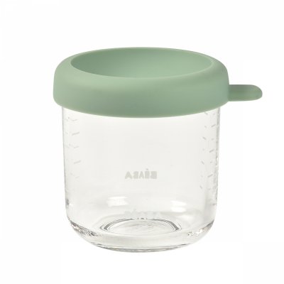 Pot de conservation portion verre 250 ml sage green