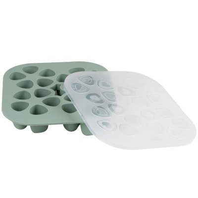 Moule multiportions silicone 20 x 35 ml vert sauge