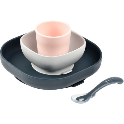 Coffret vaisselle 4 pièces silicone night blue