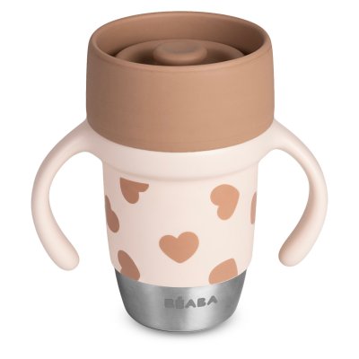Tasse d’apprentissage 360° en inox click and drink 240 ml biglove