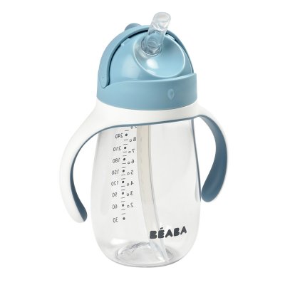 BEABA Tasse paille 300 ml - windy blue Allobébé Les summer Days de Beaba
