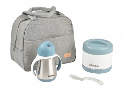 BEABA Set repas on-the-go windy blue