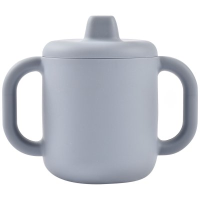 Tasse d’apprentissage bébé en silicone avec anses galet