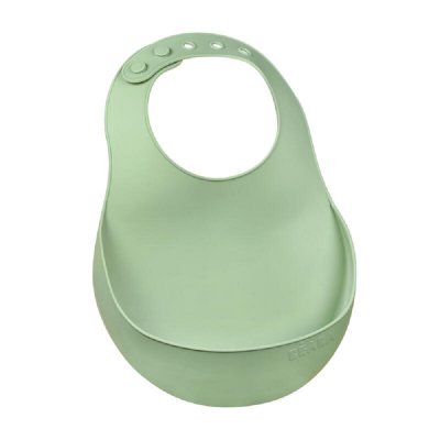 Bavoir en silicone sage green