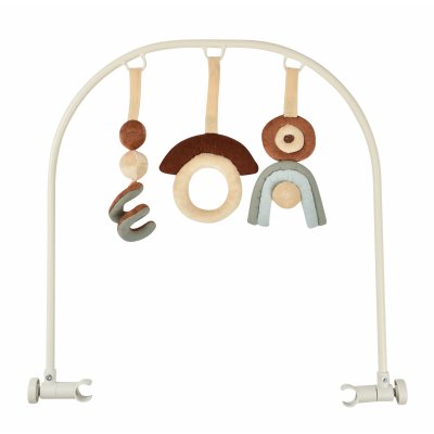 Transat bébé en acier avec jouets et un coussin de siège-repose-pied et  dossier réglables-gris-77 x 44 x 58 cm - Conforama