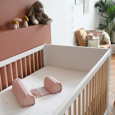 Cale bébé bébécal lin vieux rose