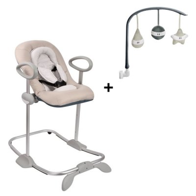 Transat bébé up & down v4 argile + arche de jeux