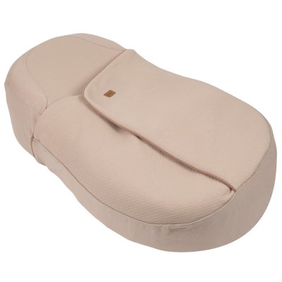 Couverture ouatinée cocoonababy fleur de coton avoine